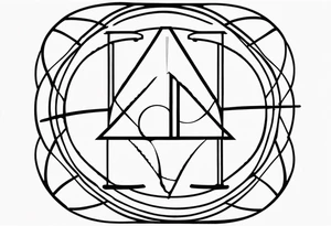 A simple Δ tattoo with a circle around it. tattoo idea