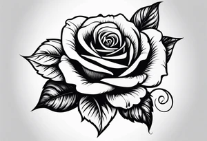 Single rose tattoo idea