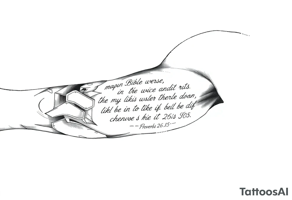 this bible verse proverbs 26: 25-26 tattoo idea