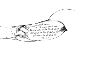 this bible verse proverbs 26: 25-26 tattoo idea