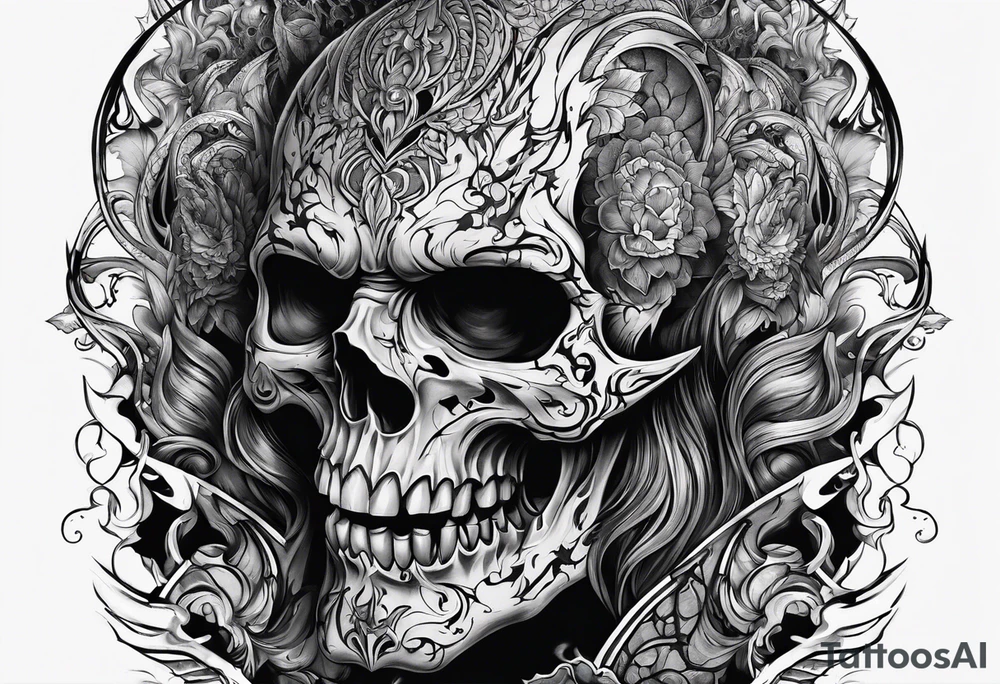 scary nemesis tattoo idea