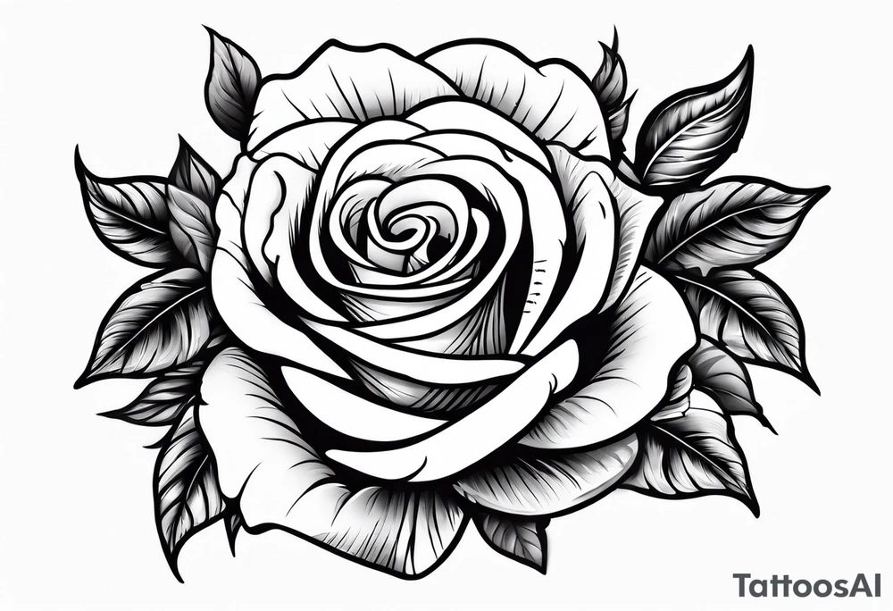Lightning with roses around it tattoo idea