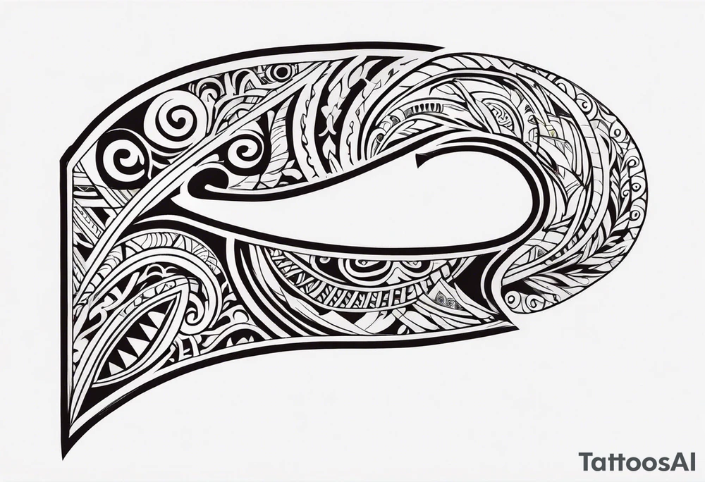Polynesian maori hook tattoo tattoo idea