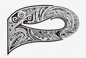 Polynesian maori hook tattoo tattoo idea