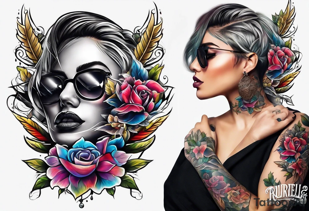 Knife tattoo idea