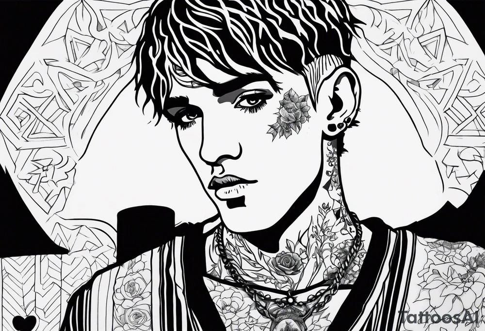 Lil peep tattoo idea