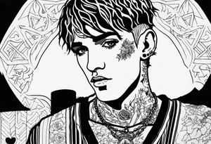 Lil peep tattoo idea