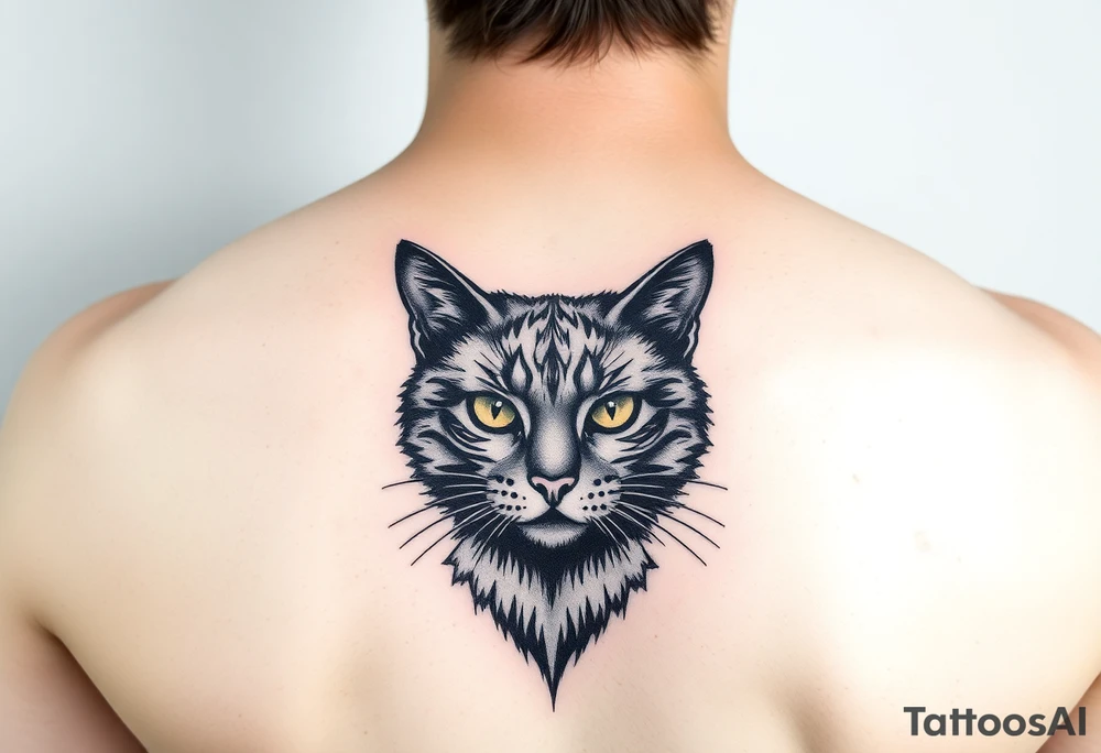 Black Cat tattoo idea