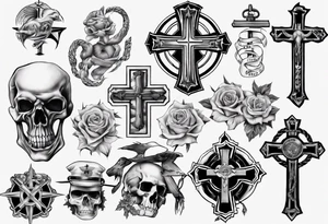Cross, family, Marine Corps tattoo idea