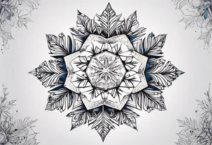 Constellation, animal, snowflake tattoo idea