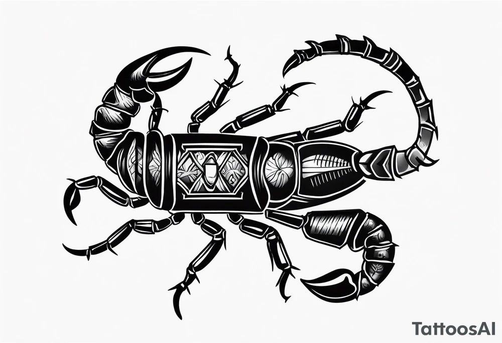 Scorpion traditional tattoo tattoo idea