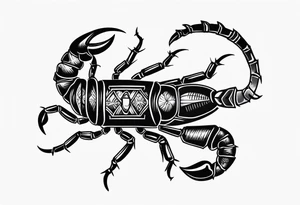 Scorpion traditional tattoo tattoo idea