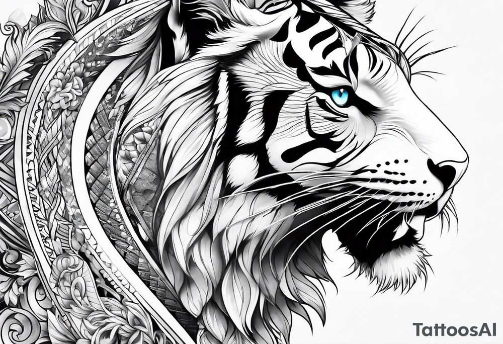 Full leg tattoo tattoo idea