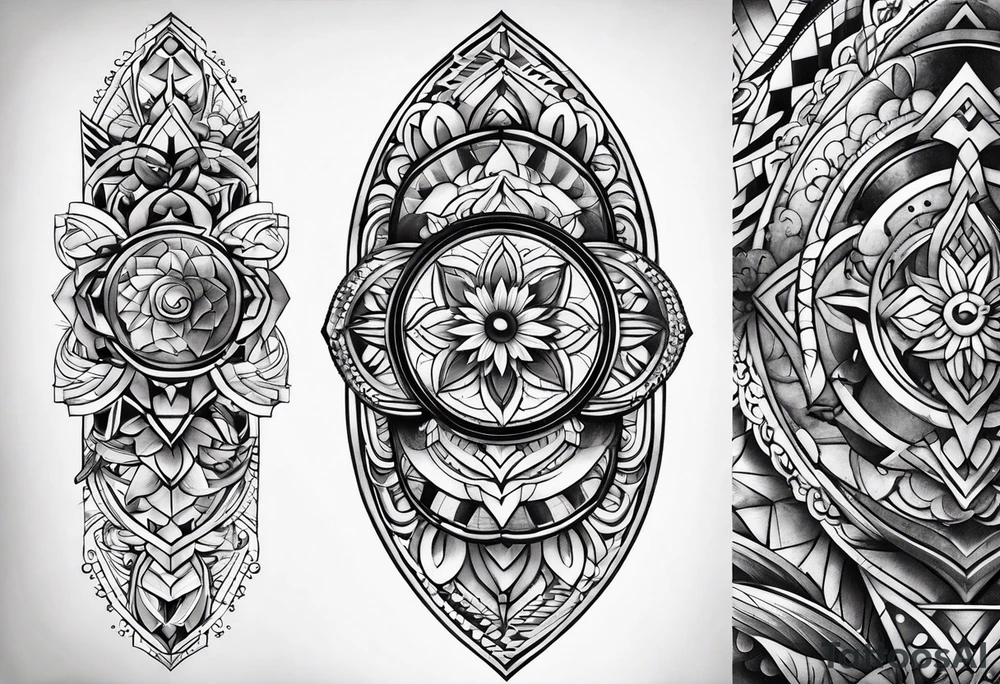 Danish half sleeve tattoo idea