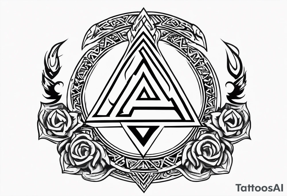 Valhalla fire
Sword shield valknut  axe tattoo idea