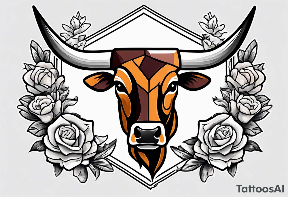 Texas longhorns and A&M aggies football tattoo idea
