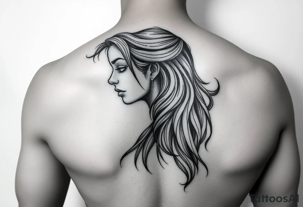 girl tattoo tattoo idea