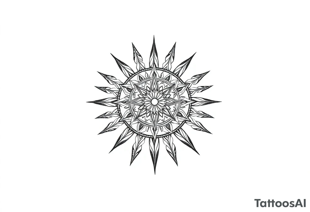 Sundial on the ground tattoo idea