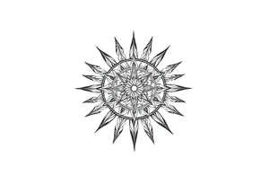 Sundial on the ground tattoo idea
