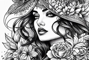 Create a tattoo that shows strength and courage and love tattoo idea