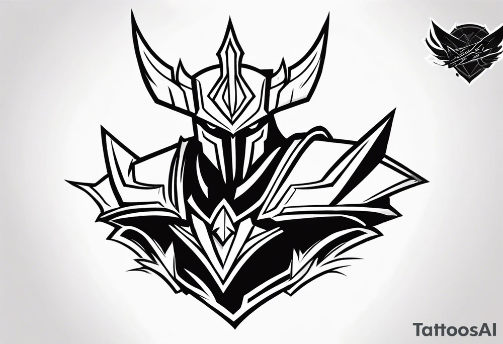 Mordekaiser from league of legends upper arm tattoo tattoo idea