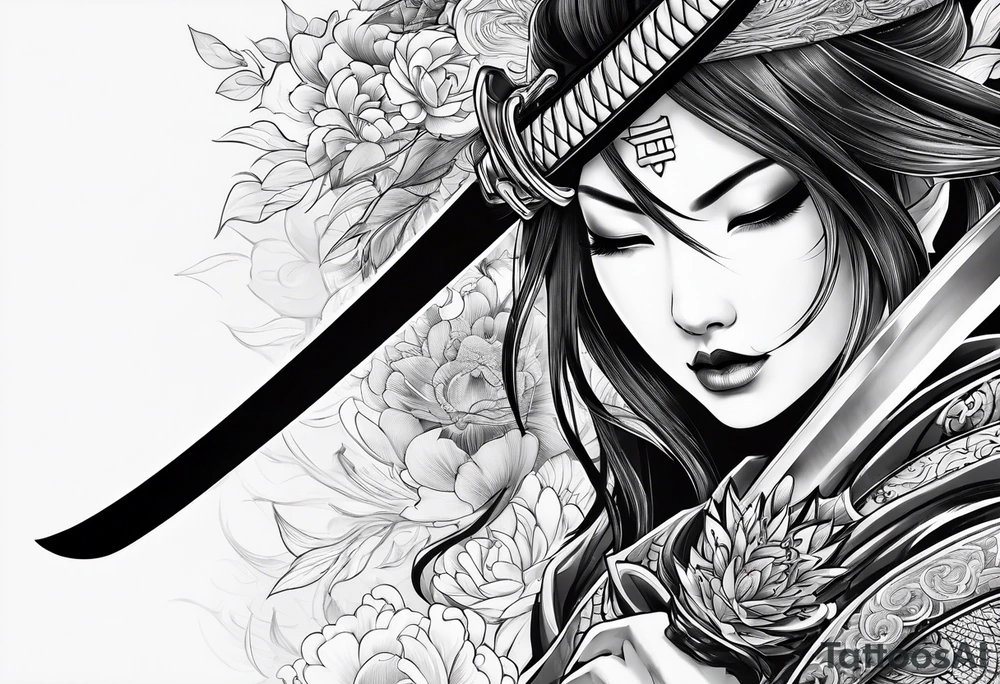 Katana tattoo idea