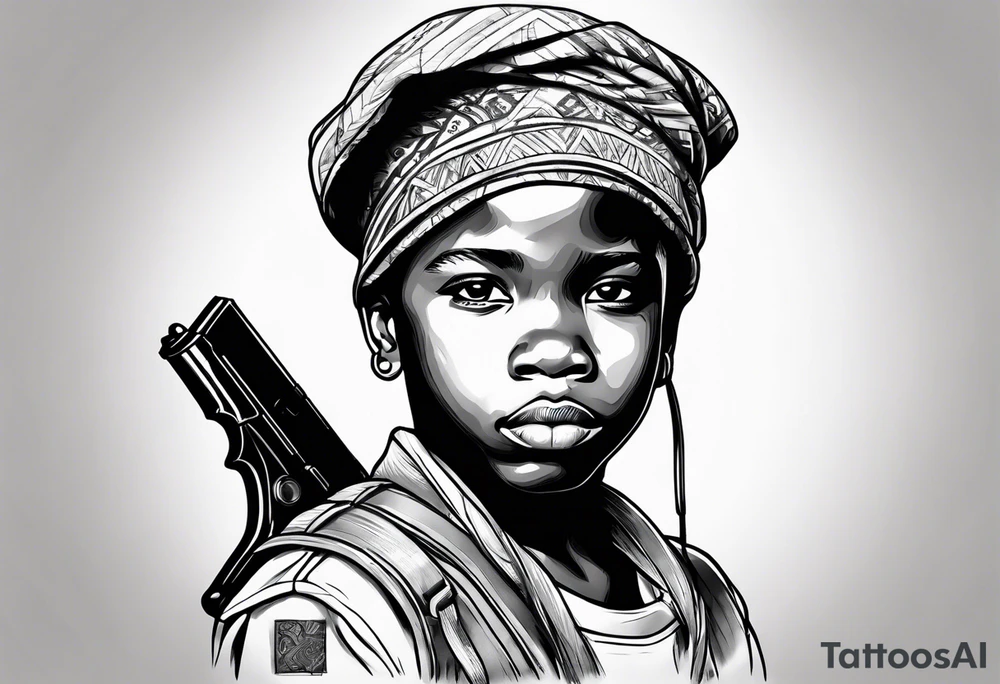 african child soldier tattoo idea