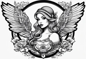 Dolly, acorn, wings tattoo idea
