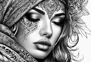 extreme joint pain breaking through skin on arm sorrow sad tattoo idea