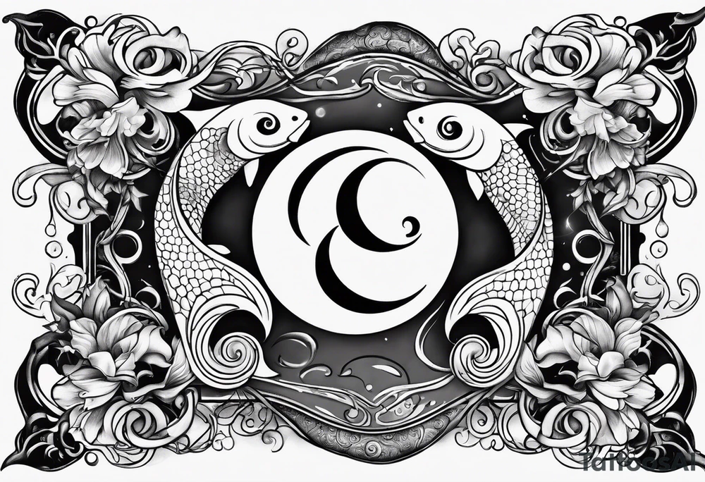 masculine pisces with yin and yang tattoo idea tattoo idea