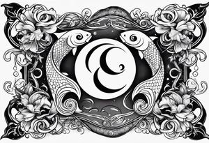 masculine pisces with yin and yang tattoo idea tattoo idea