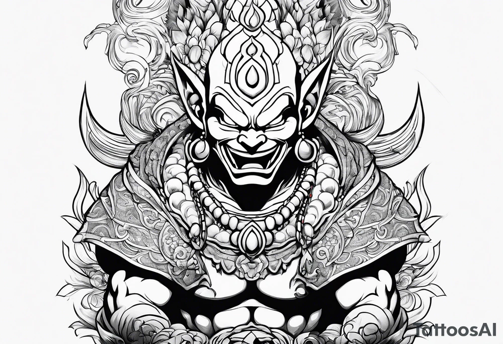 kid buu tattoo idea