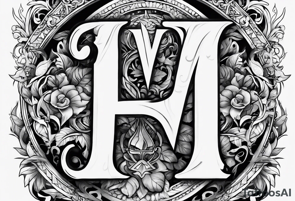 the letters A W R tattoo idea