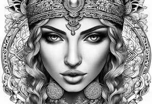 fine line greek tattoo idea