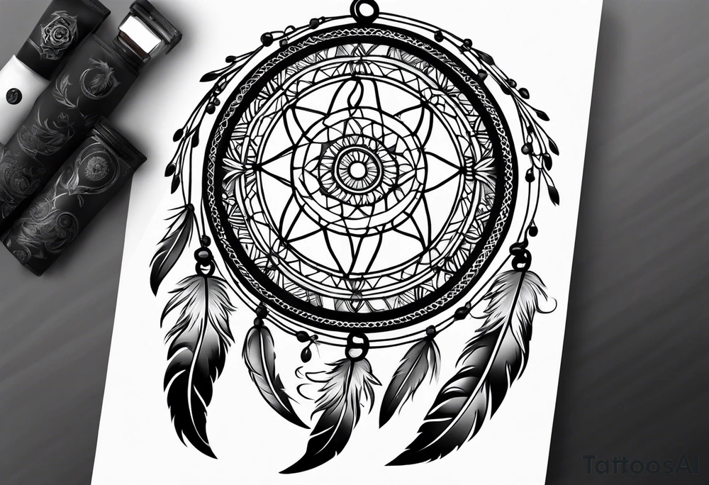 Dream catcher tattoo idea