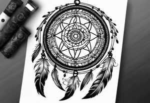 Dream catcher tattoo idea