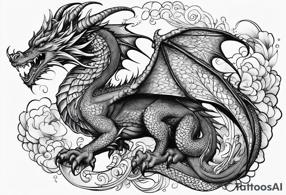 dragon tattoo idea