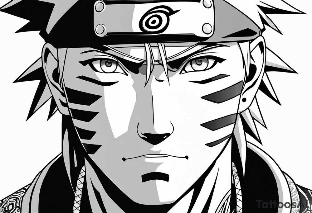 Naruto mixed with one piece tattoo idea