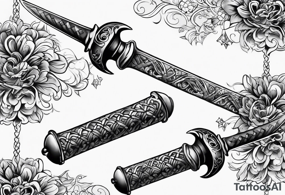 Magical sword tattoo idea