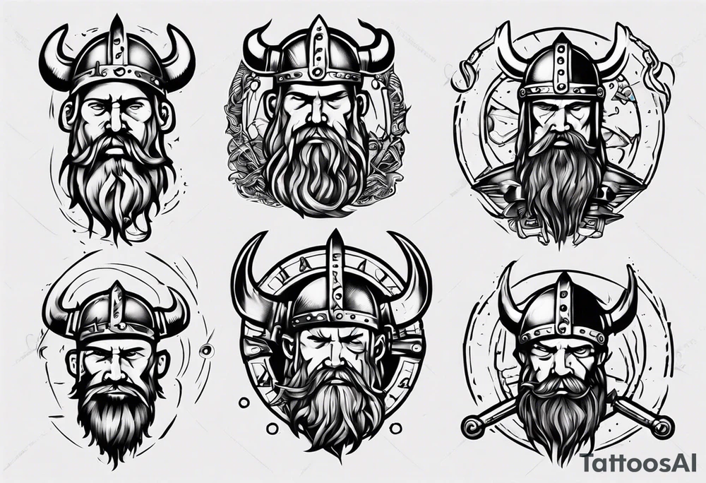 Viking mechanic tattoo idea