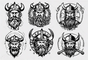 Viking mechanic tattoo idea