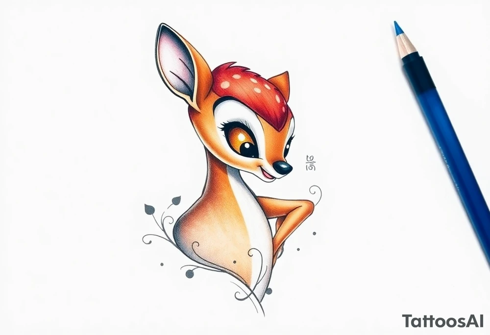 Disney bambi tattoo idea