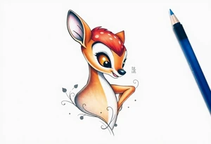 Disney bambi tattoo idea