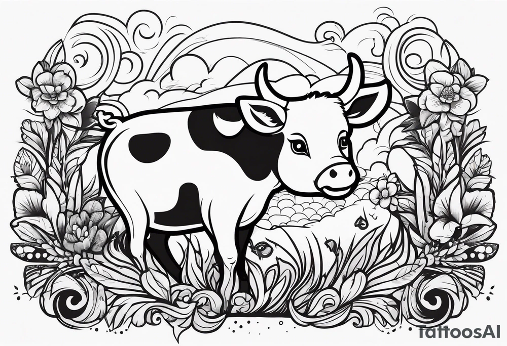 Animais de fazenda tattoo idea