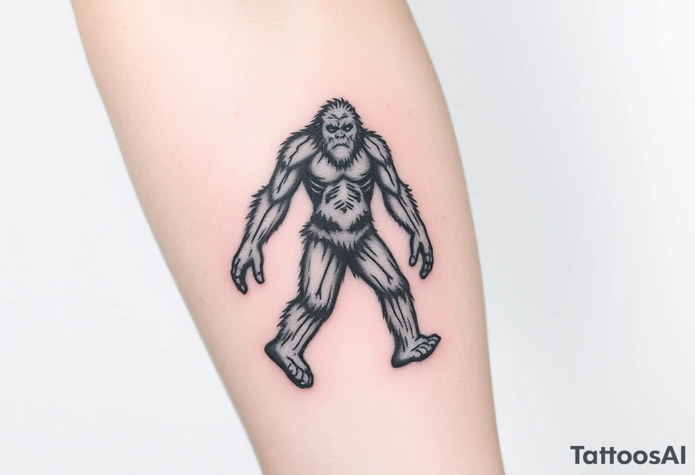 Bigfoot tattoo idea