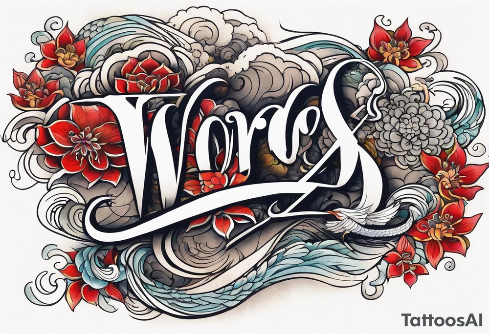 Words are powerful tattoo idea