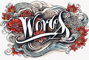 Words are powerful tattoo idea