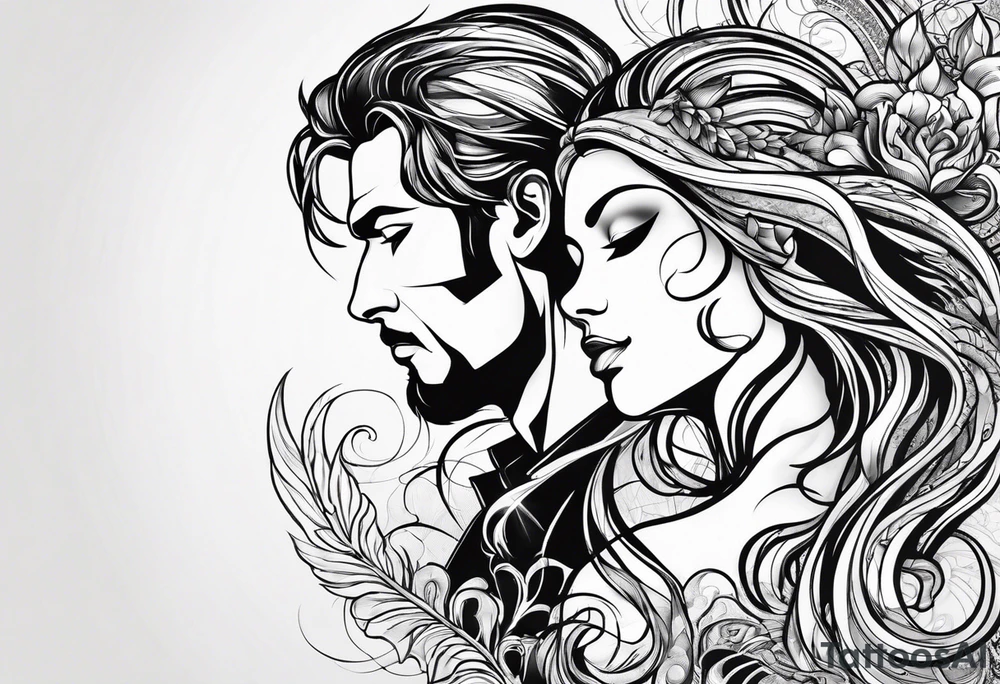 Scorpio Leo couple tattoo idea