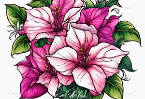 Bougainvillea tattoo idea