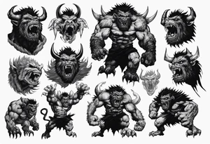 Zodd the beast in berserk tattoo idea